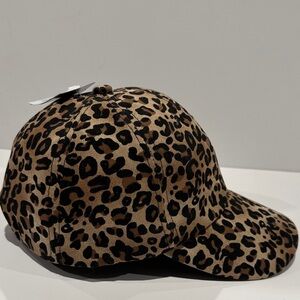 NWT MADD Hatter Leopard Pattern Ladies Cap with adjustable Velcro back.